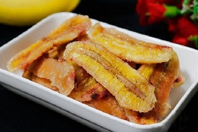 Món chuối sấy dẻo ngọt, thơm mùi mật ong, chắc chắn sẽ kích thích vị giác và thôi miên vị giác của bạn.