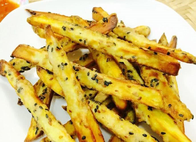 khoai lang chiên vừng